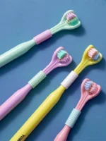 Three-Sided Soft Hair Toothbrush (Random Color) - Image 4