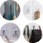 Transparent Self-Adhesive Wall Hooks (Pack of 10) - Image 5