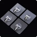 Transparent Self-Adhesive Wall Hooks (Pack of 10)