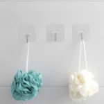 Transparent Self-Adhesive Wall Hooks (Pack of 10) - Image 2