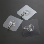 Transparent Self-Adhesive Wall Hooks (Pack of 10) - Image 4