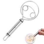 Manual Non Stick Steel Flour Cream Mixer Beater