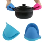 Silicone Heat Resistant Gloves Clips Pair (Random Color) - Image 4