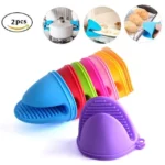 Silicone Heat Resistant Gloves Clips Pair (Random Color) - Image 2