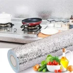 Silver Foil Kitchen Waterproof & Oil Proof Self-Adhesive Sticker - Image 2