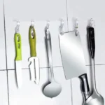 Transparent Self Adhesive 6 Row Wall Hooks - Image 5