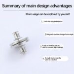 Curtains Button Magnet Curtain Pins Gap Resistant - Image 3
