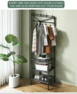 Multifunctional Corner Coat Rack